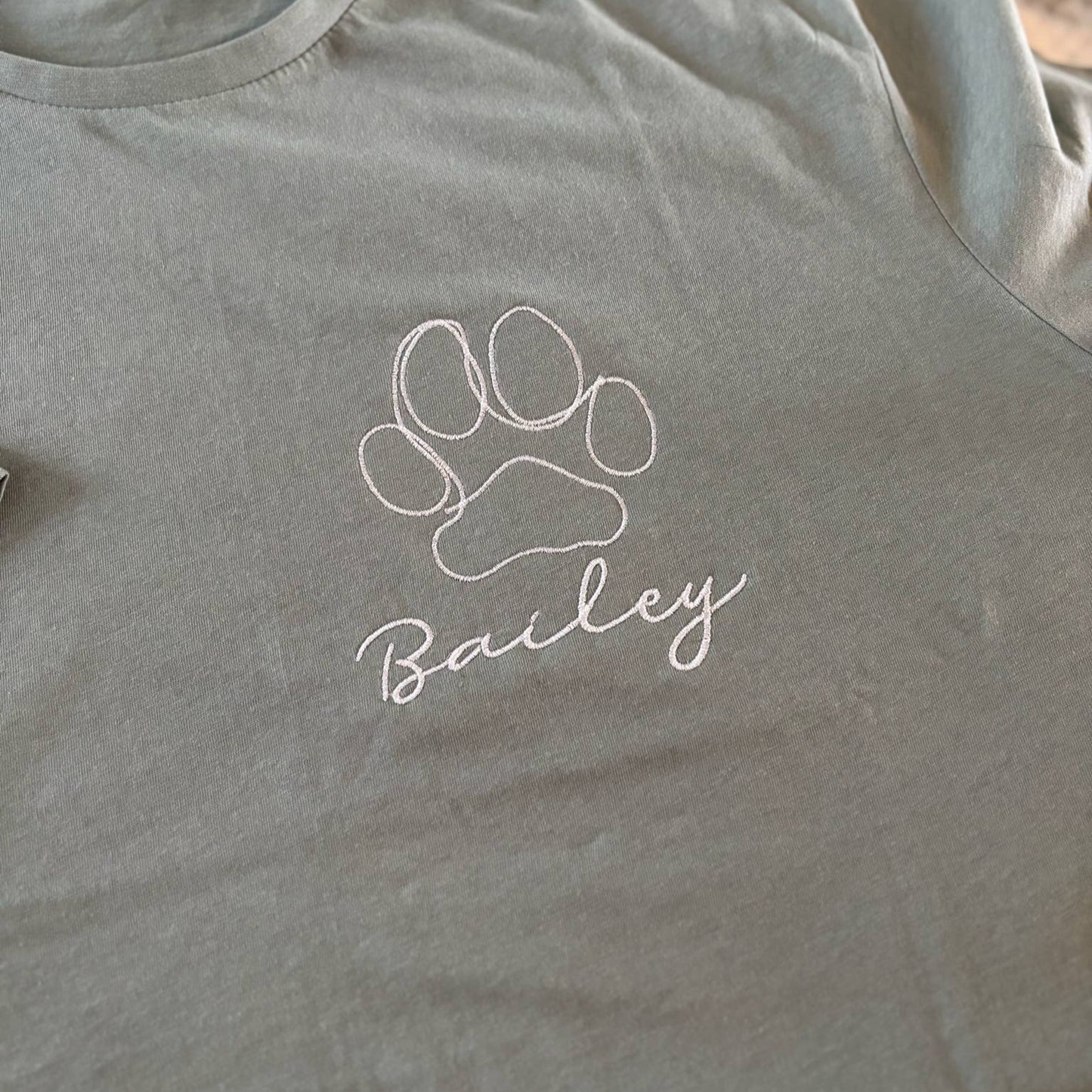 Personalised Paw Print T-Shirt